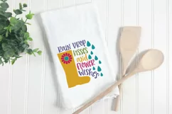 Raindrop Kisses and Flower Wishes SVG File - Spring SVG file Product Image 5