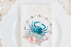 Crab with Seashells Ocean Wreath Sublimation Product Image 7