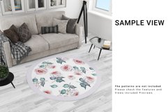 3 Types of Carpets & Floor in Living Room Mockup Set Product Image 8
