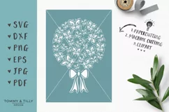 Negative Butterfly Bouquet - SVG EPS DXF PNG PDF JPG Cut  Product Image 1