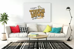 American Football Print Template, Sports Label SVG Cut File Product Image 2