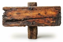 Vintage Wooden Nameplate Signboard Product Image 1