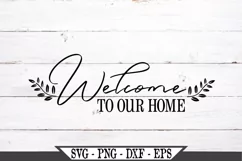 Funny Farmhouse Welcome To Our Home SVG Design Product Image 2