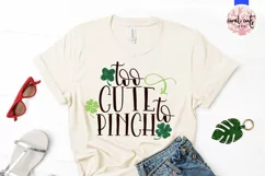 Too cute to pinch - St. Patrick's Day SVG EPS DXF PNG Product Image 2