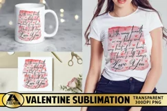 Valentines PNG Valentine Sublimation PNG Love Quote PNG Product Image 2