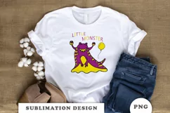 Little Monster Sublimation Designs Downloads PNG Product Image 4