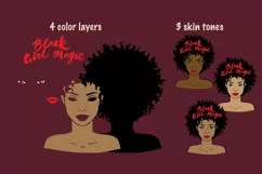 Black girl magic, black girl face svg, sublimation ready Product Image 2