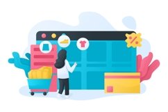 Online Shopping - Vector Illustration Product Image 1