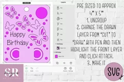 Butterfly Birthday Money card | Paper cutting | Money card Product Image 5