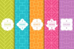 Bright seamless symmetric patterns Product Image 1