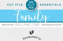 Papa svg - a Promoted to Papa svg file for crafters Product Image 6