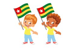 Togo flag in hand set Product Image 1