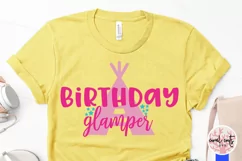 Birthday Glamper - Birthday SVG EPS DXF PNG Cutting File Product Image 3