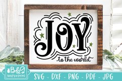 Christmas Sign SVG | Joy To The World Cut File Product Image 1