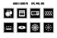 Black Cookware Signs Product Image 1