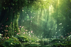 Enchanted Forest Background Wallpaper Product Image 1