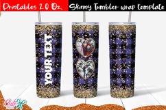 Valentines day Heart frame 20 Oz. Skinny Tumbler wrap subli Product Image 1