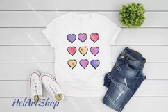 Love Hearts png, sublimation design, Valentines day Product Image 2