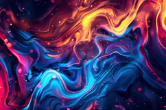 Abstract Colorful Liquid Swirl Background Wallpaper Product Image 1