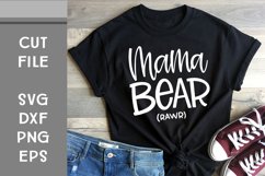 Mama Bear, Hand Lettered, Cut File Product Image 1