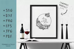 Blank Flower Wedding Circle Frame - SVG EPS DXF PNG PDF JPG  Product Image 4