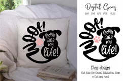 Dog woof design SVG / EPS / DXF / PNG Files Product Image 1