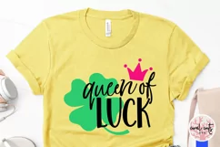 Queen of luck - St. Patrick's Day SVG EPS DXF PNG Product Image 3