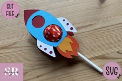 Rocket lolly holder | Paper cutting |boys lolly holder svg Product Image 3