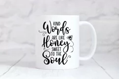 Bible Verse SVG -Kind Words Are Like Honey Sweet To The Soul Product Image 3