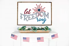 Let Freedom Ring SVG Cut File - Patriotic SVG DXF EPS PNG Product Image 2
