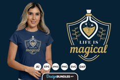 Life is Magical Hand Drawn Lettering SVG Product Image 1