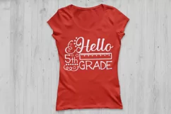 Hello Fifth Grade svg, Fifth grade svg, Back to school svg. Product Image 2