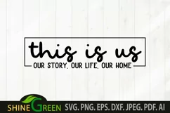 This is Us SVG Home Sign, Farmhouse Sign SVG Product Image 2