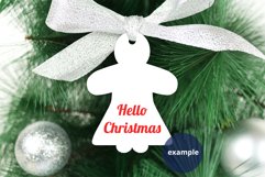 Gingerbread Woman Ornament Mockup PSD, Ornament Mockup PNG Product Image 2