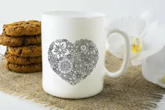 Heart SVG | Floral Heart SVG | Mothers Day SVG Product Image 3