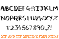 Echo Ink Script Handwriting Lettering Font Hand Drawn ABC Product Image 2