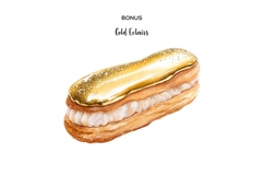 Watercolor colorful eclair clipart 11 rainbow french dessert Product Image 3