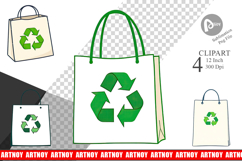 Eco Bag Clipart Product Image 1