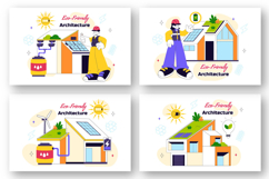 10 Eco Friendly Architecture Illustration Product Image 2