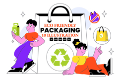 10 Eco Friendly Packaging Illustration Product Image 1