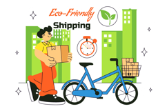 10 Eco Friendly Shipping Service Illustration Product Image 4