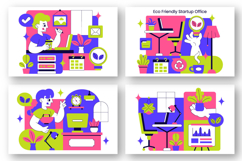 10 Eco Friendly Startup Office Illustration Product Image 3