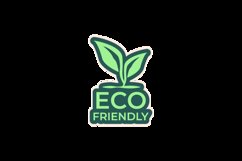 Eco friendly sticker design vector Product Image 2