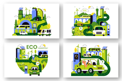 10 Eco Friendly Transportation Illustration Product Image 2