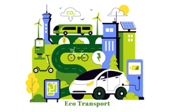 10 Eco Friendly Transportation Illustration Product Image 4