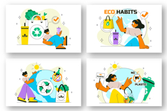 10 Eco Habit Illustration Product Image 3