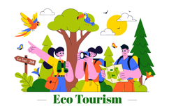 10 Eco Tourism Travel Destination Illustration Product Image 4