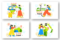 10 Eco Friendly Travel Lifestyle Illustration Product Image 2