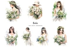 Watercolor Eco-Friendly wedding clipart. Zero waste wedding Product Image 2