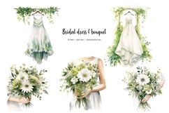 Watercolor Eco-Friendly wedding clipart. Zero waste wedding Product Image 4
